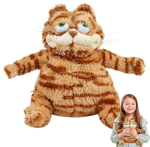 Xingsky Fat Cat Plush, Fat Orange Plüsch 30cm Fette Katze Plüschtier Cat Plush Kuscheltiere für Kinder Erwachsene Geburtstage Party
