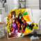 Jo-Jo's Bizar-re Adventu-re Sherpa Dicke Decke,Extra Weich Warm Schlafdecke Anime Blanket,Thermodecke Outdoor für Kinder Erwachsene-Multicolor 1||150cm*200cm