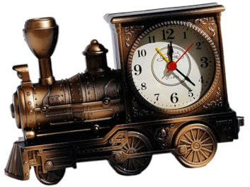 PRETYZOOM Kreativer Wecker Eisenbahn Motor Modell Aus Abs Kunststoff Für Schlafzimmer Desktop Ornamente Lustige Uhr