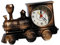 PRETYZOOM dekorative Uhr Eisenbahn-Motoruhr Tischdekoration Tisch Schreibtisch Zeituhr kreative Uhr Cooles Zugmodell Weckuhr lustige Uhr Desktop-Ornamente Uhr Antiquität Wecker Check-In