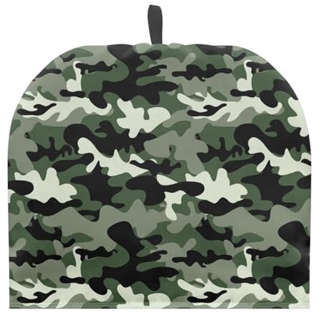 SCRAWLGOD Camouflage Tea Insulated Cosy Tea Pot Home Kitchen Decorative Extra Thick Wadding Tea Pot Kitchen Accessory Tea Pot Cover Keep Tea Warm Dust Proof