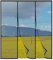 Fliegengitter TüR Magnet, 270x250cm Full Frame Klettband Fastener MoskitonetztüR,Selbstklebend Klebeband, FüR KellertüR SchiebetüR ZimmertüR, Schwarz
