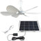 KPERXIS USB Solar Powered Fan Outdoor Small Ceiling Fan 6 Pieces ABS Plug-in Fan Blades Camping Fan 5-10 Square Meters 6/10W Solar Fan for Outdoor Dormitory Apartment(10W)