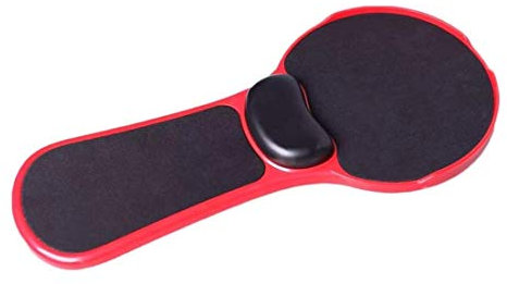 Keyboard Tray Under Desk, Computer Wrist Rest Armrest Mouse Pad, Ergonomic Hand Shoulder Support for Home Office, Arm-Stand Desk Chair Extender Keyboard Tray (Color : Rot)