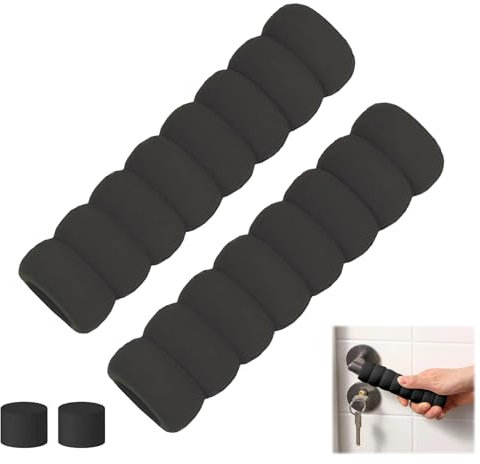 2-Stück Türklinkenpuffer,Türgriff Schutz,Türstopper Griff,Wandschutz Türklinke für Fixing Door Silikon Türgriffabdeckung Antistatische,Türklinkenpuffer Stopper Elastic Chutzhülle Sicherheits Türgriffe