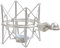 Supporto antiurto per microfono Neumann U87, Lewitt 240, 46 mm, sistema di sospensione antivibrazione