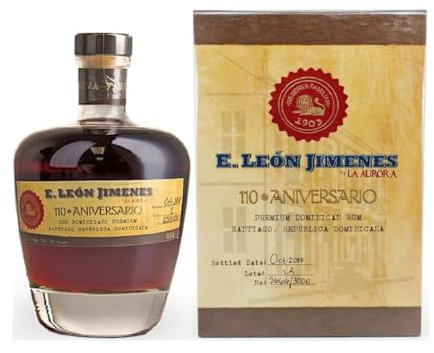 Ron E. León Jimenes 110 Aniversario – Edición Limitada 700 ml | 10 Años de Añejo | Tradición Premium Dominicana | Bogusto