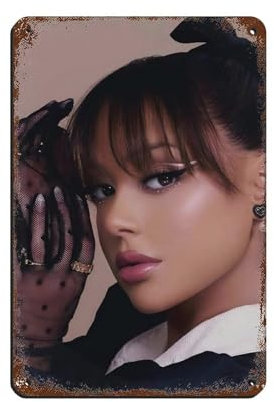 AYLIVA Schwarzes Herz Album-Poster, Musik-Cover-Blechschild, Vintage, Metall, Pub, Club, Café, Bar, Zuhause, Wandkunst, Dekoration, Poster, Retro, 20 x 30 cm