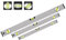 3PCS White High Accuracy Spirit Level Sets - Lightweight Builders Level Tool with Powerful Magnets and 3 Level Bubbles - 400MM, 600MM and 1000MM