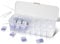 EHOTER Storage Organizer for Daily Colored Contact Lenses Disposable Contact Lens Dispenser Clear Plastic Box for All Brands Daily Lens (White)