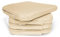 Pack 4 Cojines para Silla 42x40x36x4cm - Cojín Decorativo de Lino con Textura de Bambú para Silla, Sofá o Comedor - Juego de Cojines de Asiento Estilo Rústico y Transpirable con Cintas de Sujeción
