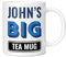 Mug Monster - Personalised Name Big Tea Mug, Custom Father's Day Gift, Customisable Birthday Present for Him, Giant Mugs for Men, Huge Cup for Hot Drinks, Oversized Tea Cup, Extra Large Ceramic Gift