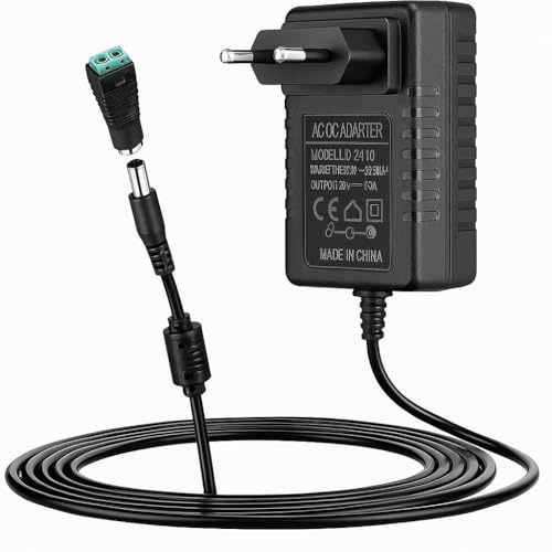 Adaptateur Secteur 24V 3 A, Bloc d'alimentation 24 V CC 3000 mA 72 W, transformateur convertisseur CA/CC, Bloc d'alimentation 100-240 V CA vers 24 V pour Bandes LED 24V, Driver LED - Prise UE