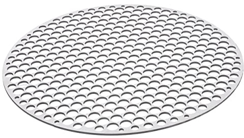COLLBATH Rundes Grillnetz aus Edelstahl 18cm Multifunktionales Grillrost für Fleisch Gemüse Bbq Picknick Grillzubehör