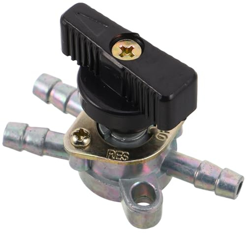 HEMOTON Robinet D'essence à 3 Voies pour Quad et Moto Hors-piste, Vanne D'arrêt de Réservoir de Carburant Robuste et Étanche, Valve de Commutation Multi-usage pour Environnement Extrême,