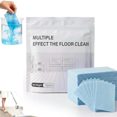 30PCS Multi-Effect Floor Clean Tablets,Floor Cleaning Tablets Multi-surface Cleaner,Tablettes Parfumées Puissantes,Solution de Nettoyage pour Serpillière,Nettoyant Pour Serpillière Et Sols