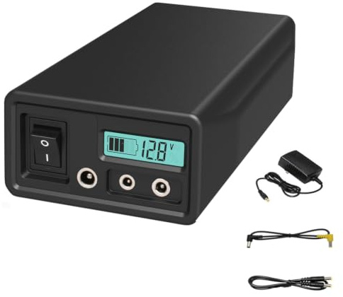JCXYL EV Batteria Ricaricabile LiFePO4 da 12 V 24000 mAh con Alimentazione a 12/9/5 Volt CC per Strisce LED, telecamere di videosorveglianza, cellulari e Altro Ancora.