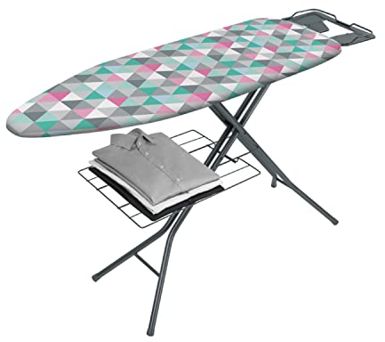 Metaltex Tabla de planchar 114x38 cm Antares Modelo Triángulos Multicolore