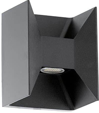 Licht-Erlebnisse Moderne LED Wandleuchte Bodenstrahler Modern Dekolicht 360 Lumen 2-flammig 3000K Außenleuchte Sparlampe LED-Leuchte Lampe Energiesparlampe Dekolampe