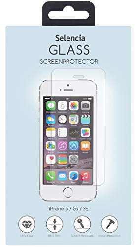 SELENCIA Displayschutz Gehärtetes Glas - Geeignet für iPhone 5 / 5s / SE (2016)