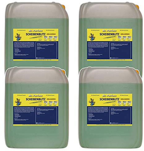 Mr. Perfect® Lot de 4 nettoyants pour vitres et vitres - 5 l - Pour tous les types de verre