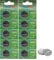 10 x CR2450 DL 2450 Lithium Button Cell Batteries, CR 2450 3V Coin Battery, Child Safe Packaging, for Smart Home Devices, Small Electronic Devices, Car Keys and Other Applications, Silver