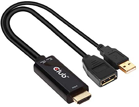 Club3D CAC-1331 - Adaptateur actif HDMI vers DisplayPort 1.2 4K 60 Hz M/F