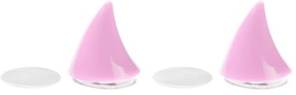 Agoky 2 x Motorrad Helm Hörner Eckdekoration Weiche Saugnapfpaste Typ Motorradhelm Umbauzubehör Motorradhelm Hörner Helm-Dekoration Zubehör Rosa One Size