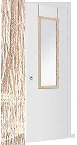 Espejo para Puerta Moderno, Color Marrón/Gris de Madera, para Dormitorio, sin Agujeros - Hogar y Más (Marron)