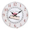 linoows Wanduhr mit Rosentorte, Kaffeehaus Uhr, Konditor Uhr mit Torte und Rosen Ø 28 cm