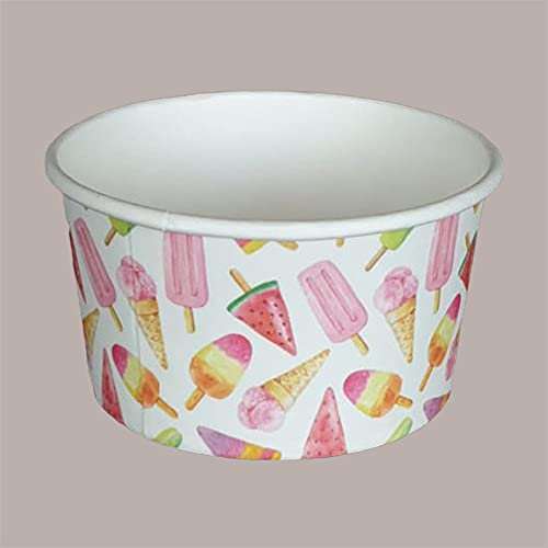 Lucgel Coppetta Bicchiere per Gelato in Carta Politenata Madeleine (120 cc) - 228 pz