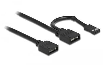 Delock RGB Anschlusskabel 3 Pin für 5 V RGB/ARGB LED mit 2 x 3 Pin