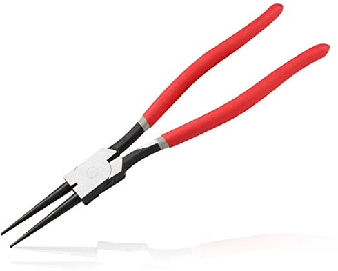 LEONTOOL 13-Inch Snap Ring Plier Heavy Duty Internal Circlip Pliers Straight Jaw Tip Diameter 0.12 for Installing Removing Retaining Ring