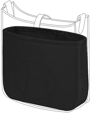 DGAZ Satin Organizer für Evelyne GM 33, Handtaschen Einlage, Schwarz | Luxuriöse Satin-Innentasche, Perfekte Passform, Sanfter Schutz, Leicht