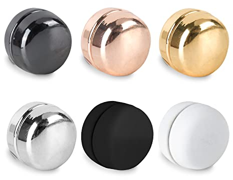 Hijab Pins Hijab Magnetische Pins Magnetische Schal Brosche Perle Runde Hijab, Hijab Brosche Starke Metallbeschichtung Magnetische für Pullover Bluse Cardigan Kleider Schal Jacke(6 Stück)