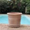 Palatina Werkstatt Terracotta Blumentopf Canna 50cm - 100% Handgefertigter Terracotta Pflanzkübel für den Garten & Innenbereich – Robust & Stilvoll zu jeder Jahreszeit