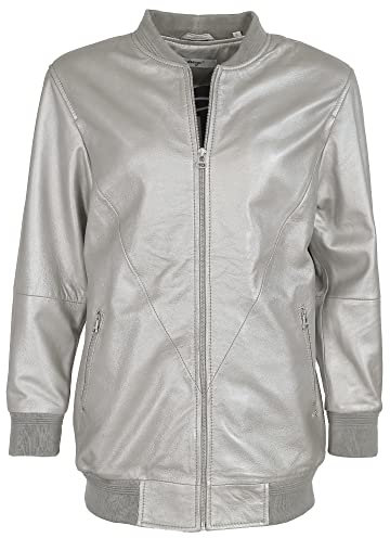MAZE Damen Lederblouson 42021248 Silver S