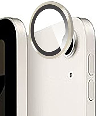 GIOPUEY [Kompletter Schutz Kameraschutz Kompatibel mit iPad Air 5, [Doppelter Schutz] Metall Ring + Schutzglas, Kameraschutz - Gold