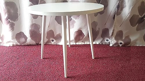 LIBEDOR Kaffetisch Beistelltisch rund Couchtisch Blumenständer Nachttisch Design Weiß ø 50 x H 44cm
