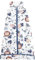 Chilsuessy Baby Ganzjahres Schlafsack, 2.5 Tog Schlafsack für Kleinkinder, Ärmellos Winter Babyschlafsack mit einstellbarer Länge, Natur Baumwolle, Zebra Löwe, 90cm/Baby Höhe 80-95cm