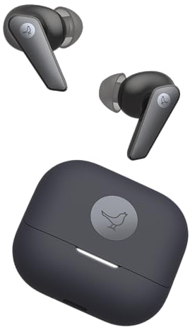 Libratone AIR+ 3 True Wireless In-Ear Kopfhörer mit aktiver Geräuschunterdrückung (Hi-Fi Sound, 24h Akku, ANC, Noise Cancelling, IP54, Bluetooth 5.2) (schwarz)