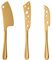 Buyer Star Käse Dessertmesser 3er Set（Gold） Edelstahl Wiederverwendbar Schneiden Gebäck Butter Messer Für alle Arten von Käse