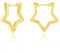 ALEXCRAFT Stern Ohrringe Creolen Gold Klein Damen 14K Goldener Ohrringe Geschenk für Frauen Freundin Mama Mädchen