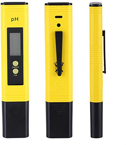 Misuratore PH Digitale Ad Alta Precisione: Penna Tester Portatile per Acqua E Alimenti, Intervallo 0-14 PH, Ideale per Casa, Piscina, Acquari, Lievito Naturale, Carne, Formaggio, Batterie Incluse.