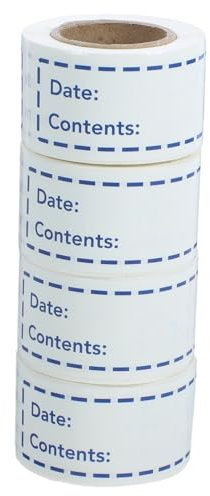 VILLFUL 4rollen Flaschenetiketten Multifunktions-aufkleber Kompaktes Lebensmitteletikett Praktischer Etikettenaufkleber Für Bürobedarf Und Schilderaufkleber Mit Klebeetiketten Für Lebensmi