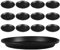 Aililong Lot de 12 dessous de pot de fleurs ronds en plastique de 15 cm pour plantes d'intérieur et d'extérieur, soucoupe, soucoupe, soucoupe, pot de fleurs, dessous de pot de fleurs