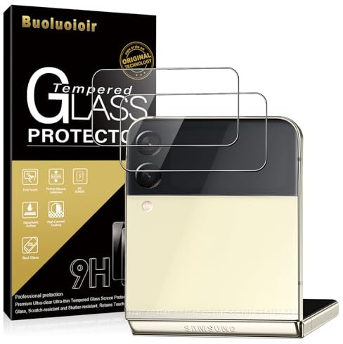 Buoluoioir Lot de 2, Verre Trempé pour Samsung Galaxy Z Flip 3 5G 6.3 Film de Protection d'écran avec Haute Transparence Anti-Trace Protecteur avec Dureté 9H Glass