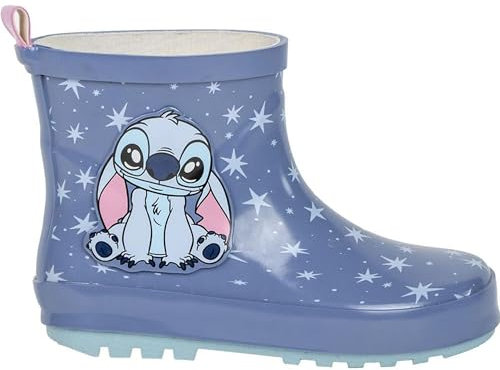 CERDÁ LIFE'S LITTLE MOMENTS | Stivali da Pioggia per Bambini Stitch in Gomma Impermeabile con Suola Antiscivolo Blu Design Disney Stitch