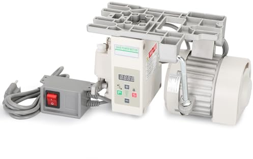 Nähmaschinen-Servomotor, AC110V 550W 3/4HP Industrieller bürstenloser Nähmaschinenmotor mit Controller und Fußschalter, einstellbare Geschwindigkeit 200-6000 U/min, CW/CCW-Drehung, geräuscharm