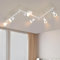 Glitzerlife LED Deckenstrahler 6 Flammig GU10 - Deckenleuchte Weiß Deckenspots Modern Deckenlampe Wohnzimmer für Küche Kinderzimmer Badezimmer Keller Büro Ohne Leuchtmittel